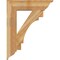 Ekena Millwork Merced Traditional Rough Sawn Bracket, Western Red Cedar, 6"W x 28"D x 36"H BKT06X28X36MRC01RWR - alternate 2